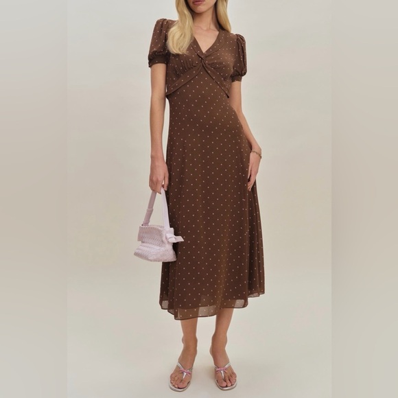 Reformation Dresses & Skirts - Reformation x Devon Lee Carlson Michelle Puff Sleeve Dress B2581